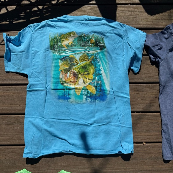 Lot of 5 - Guy Harvey Fishing Boating T Shirts Y2K Mens 100% Cotton Size Large - Picture 2 of 11